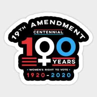 19th Amendment Centennial Sticker